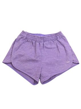 Adidas Purple Dolphin Print Shorts Size Small Cotton Athletic